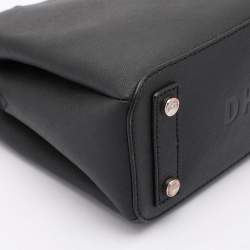 Pre Owned DKNY Black Leather Paige Satchel
