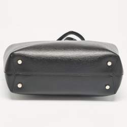 DKNY Black Leather Medium Bryant Tote