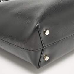 DKNY Black Leather Medium Bryant Tote