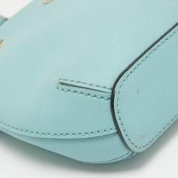 Dkny Blue Leather Chain Crossbody Bag