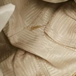 Pre Owned DKNY Dark Brown Leather Studded Drawstring Tote