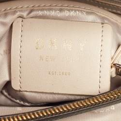 Pre Owned DKNY Grey Saffiano Leather Tote