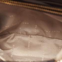 Pre Owned DKNY Grey Saffiano Leather Tote