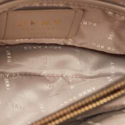 Pre Owned DKNY Grey Saffiano Leather Tote
