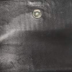 DKNY Black Pinstripe Quilted Leather Gansevoort Top Handle Bag