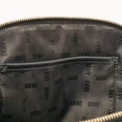 Dkny Black Leather Dome Satchel