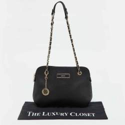 Pre Owned Dkny Black Saffiano Leather Shoulder Bag