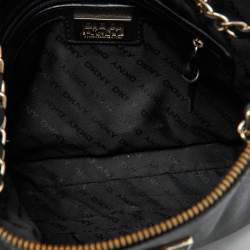 Pre Owned Dkny Black Saffiano Leather Shoulder Bag