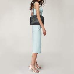 Pre Owned Dkny Black Saffiano Leather Shoulder Bag