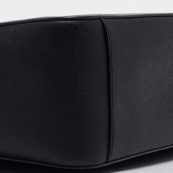 Pre Owned Dkny Black Leather Bryant Park Chain Tote