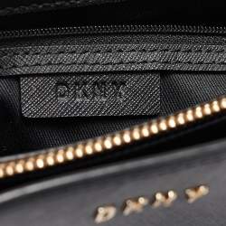 Pre Owned Dkny Black Leather Bryant Park Chain Tote