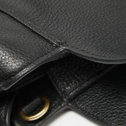 Pre Owned DKNY Black Leather Effortless Tote