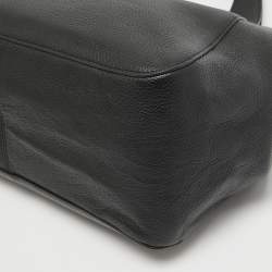 Pre Owned DKNY Black Leather Effortless Tote