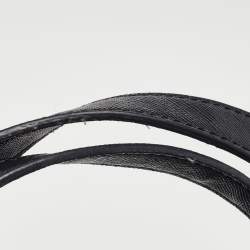 Pre Owned DKNY Black Signature Canvas and Leather Tote