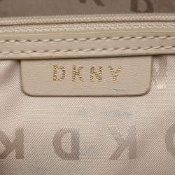 Dkny Brown Coated Canvas Tote