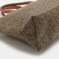 Dkny Brown Coated Canvas Tote