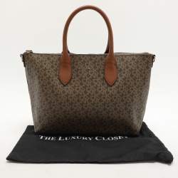 Dkny Brown Coated Canvas Tote