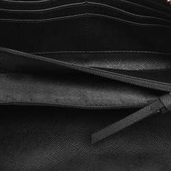 Dkny Brown Lizard Embossed Leather Chain Clutch
