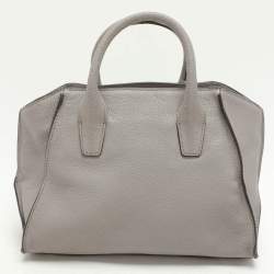 Dkny Grey Leather Satchel