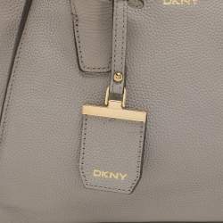 Dkny Grey Leather Satchel