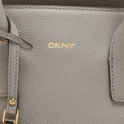 Dkny Grey Leather Satchel