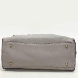 Dkny Grey Leather Satchel