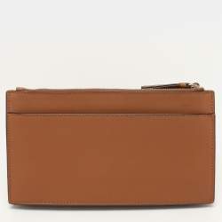 Pre Owned Dkny Brown Leather Crossbody Bag