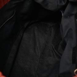 Pre Owned DKNY Brick Red Leather Pinstripe Gansevoort Tote