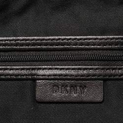 Pre Owned DKNY Brick Red Leather Pinstripe Gansevoort Tote