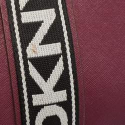 Pre Owned DKNY Burgundy Saffiano Leather Small Cassie Tote