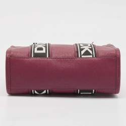 Pre Owned DKNY Burgundy Saffiano Leather Small Cassie Tote