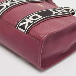 Pre Owned DKNY Burgundy Saffiano Leather Small Cassie Tote
