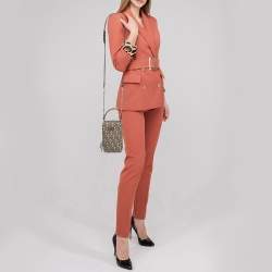 Dkny Brown/Beige Signature Coated Canvas and Leather Steffy Crossbody Bag