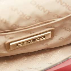Dkny Red Leather Mini Flap Crossbody Bag