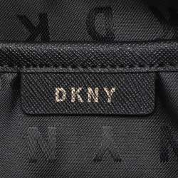 Dkny Beige/Red Signature Coated Canvas and Leather Crossbody Bag