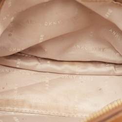 Pre Owned DKNY Brown Signature Coated Canvas Satchel