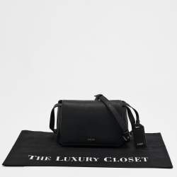 Dkny Black Leather Flap Crossbody Bag
