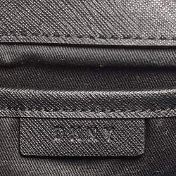 Dkny Black Leather Flap Crossbody Bag