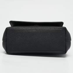 Dkny Black Leather Flap Crossbody Bag