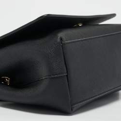 Dkny Black Leather Flap Crossbody Bag