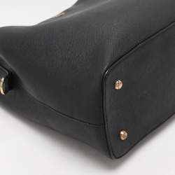 Pre Owned DKNY Black Saffiano Leather Bryant Park Bucket Bag