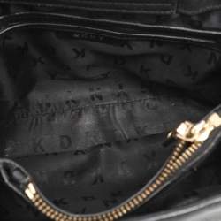 Pre Owned DKNY Black Saffiano Leather Bryant Park Bucket Bag