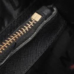 Pre Owned DKNY Black Saffiano Leather Bryant Park Bucket Bag