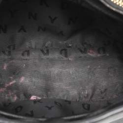 Pre Owned DKNY Black Saffiano Leather Bryant Park Bucket Bag