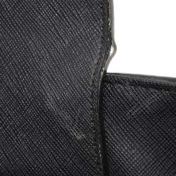 Pre Owned DKNY Black Saffiano Leather Bryant Park Bucket Bag