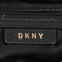 Pre Owned DKNY Black Saffiano Leather Bryant Park Bucket Bag