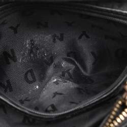 Pre Owned DKNY Black Saffiano Leather Bryant Park Bucket Bag