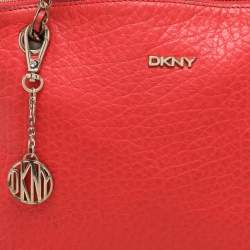 Dkny Red Leather Shoulder Bag