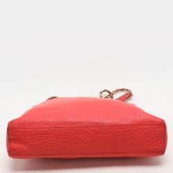 Dkny Red Leather Shoulder Bag