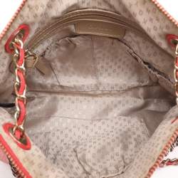 Dkny Red Leather Shoulder Bag